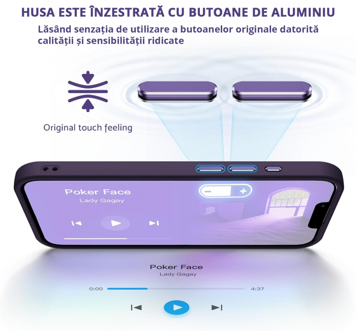 Husă iPhone 16 Pro Max MagSafe ultra slim antișoc mov [3]