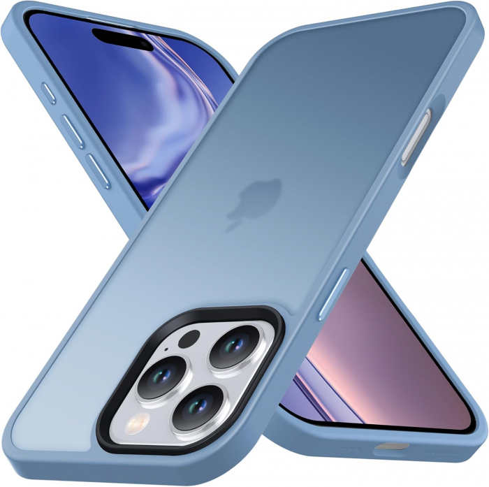 Husă pentru iPhone 16 PRO MAX, ultra slim, Antișoc, Light Blue [1]