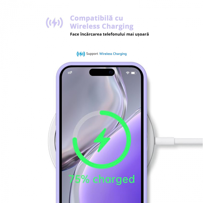 Husă pentru iPhone 16 PRO MAX, ultra slim, Antișoc, Light Purple [5]