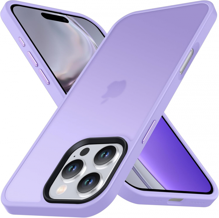 Husă pentru iPhone 16 PRO MAX, ultra slim, Antișoc, Light Purple [1]