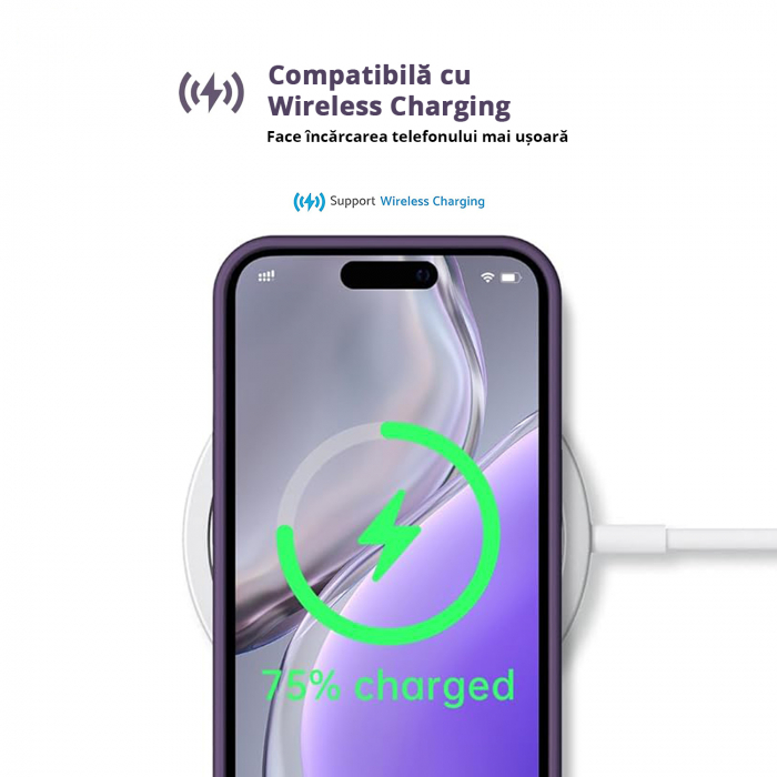 Husă pentru iPhone 16 PRO MAX, ultra slim, Antișoc, Purple [5]