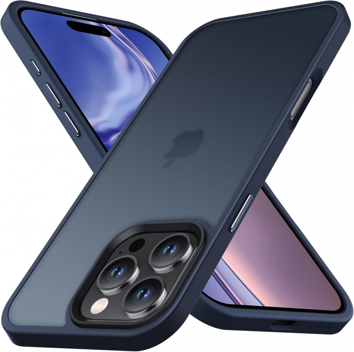 Husă pentru iPhone 16 PRO, ultra slim, Antișoc, Blue [1]