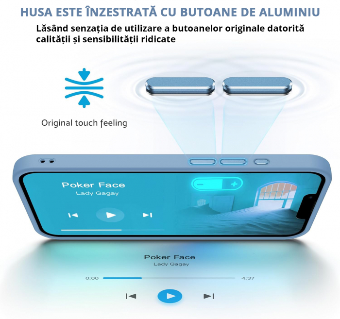 Husă pentru iPhone 16 PRO, ultra slim, Antișoc, Light Blue [4]