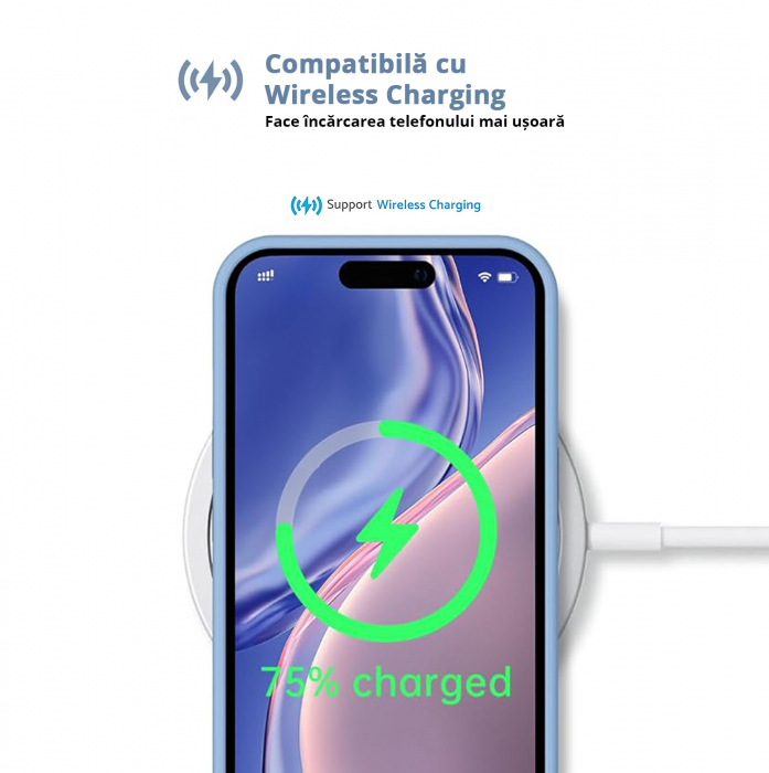 Husă pentru iPhone 16 PRO, ultra slim, Antișoc, Light Blue [5]