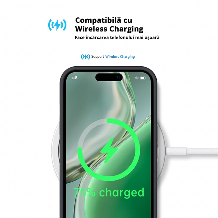 Husă pentru iPhone 16 PRO, ultra slim, Antișoc, Negru [5]