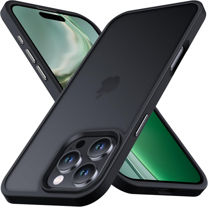 Husă pentru iPhone 16 PRO, ultra slim, Antișoc, Negru [1]