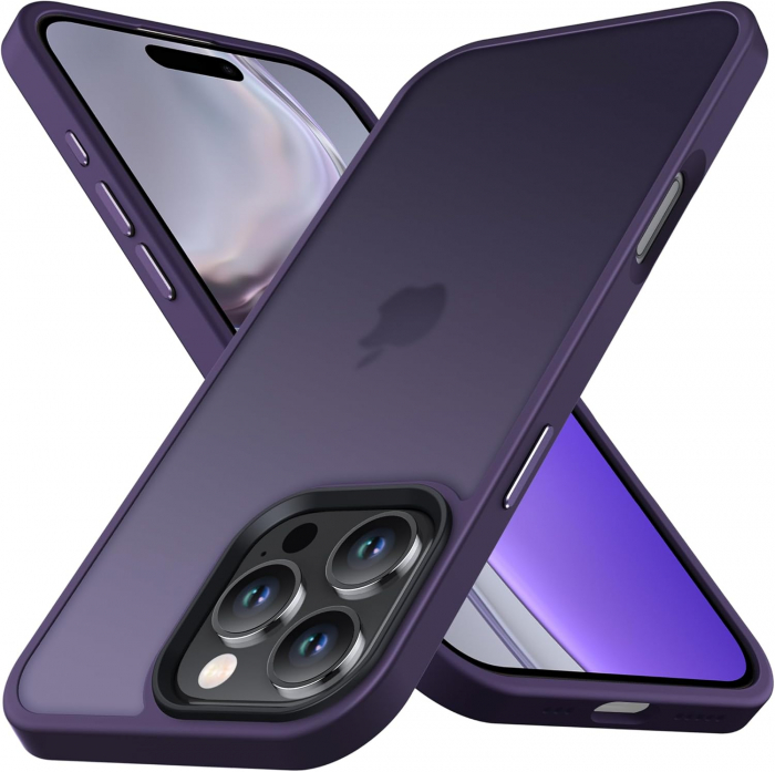Husă pentru iPhone 16 PRO, ultra slim, Antișoc, Purple [1]