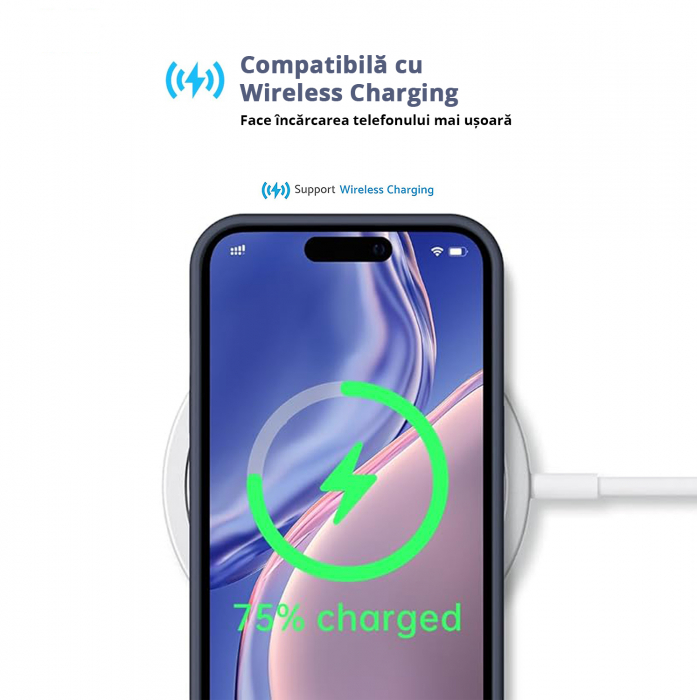 Husă pentru iPhone 16, ultra slim, Antișoc, Blue [5]
