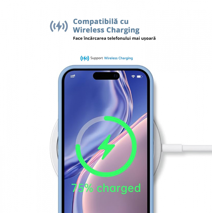 Husă pentru iPhone 16, ultra slim, Antișoc, Light Blue [5]