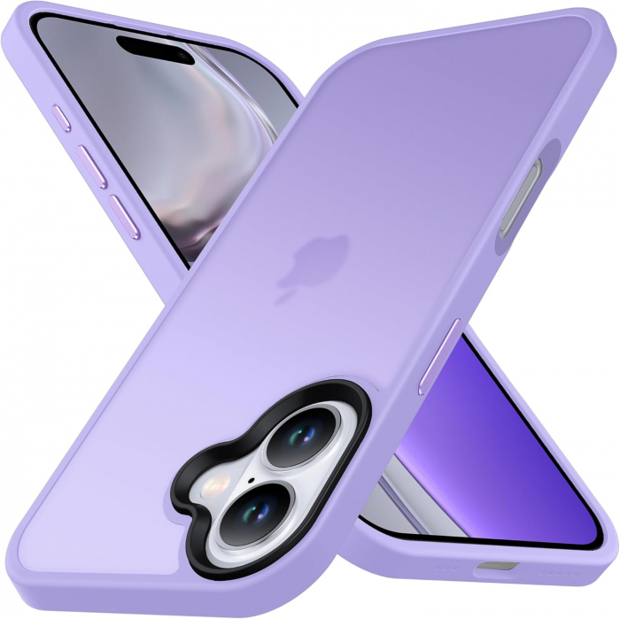 Husă pentru iPhone 16, ultra slim, Antișoc, Light Purple [1]