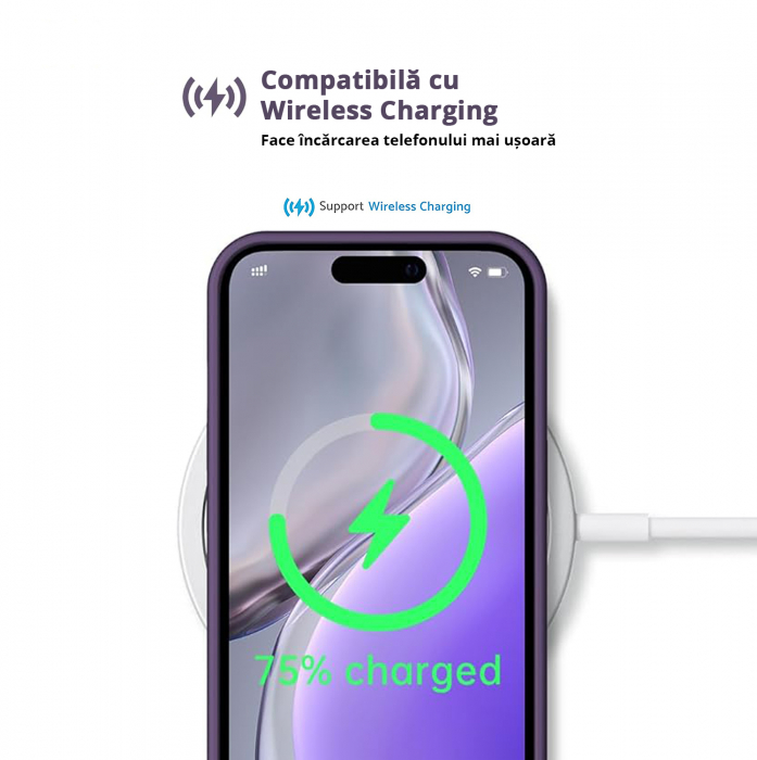 Husă pentru iPhone 16, ultra slim, Antișoc, Purple [5]