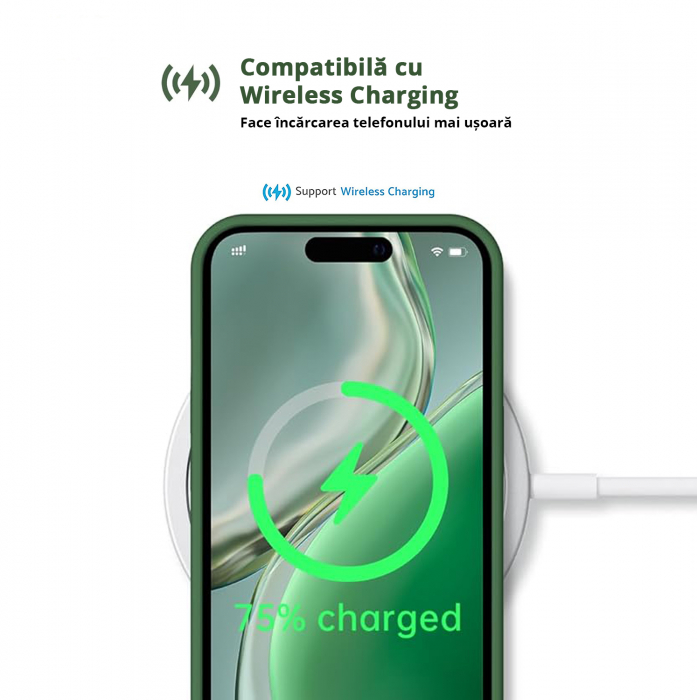 Husă pentru iPhone 16, ultra slim, Antișoc, Verde [5]