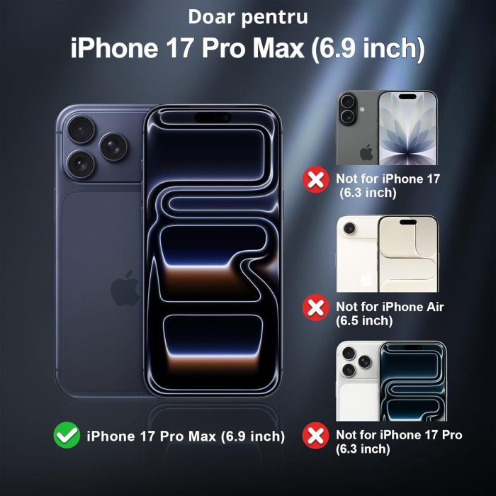 Husă pentru IPhone 17 PRO MAX, MagSafe, ultra slim, Antișoc, Blue [2]