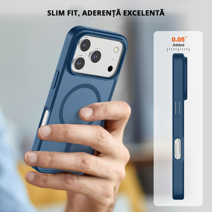 Husă pentru IPhone 17 PRO MAX, MagSafe, ultra slim, Antișoc, Blue [6]