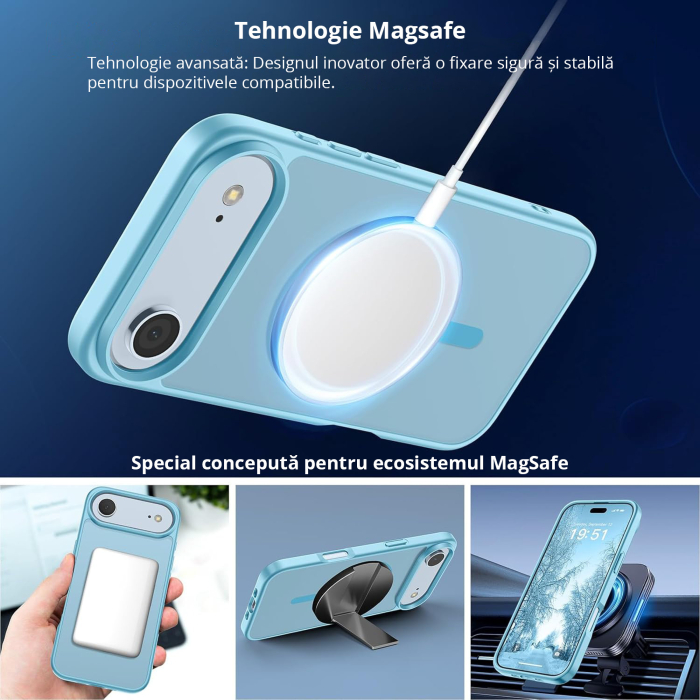 Husă pentru Iphone AIR, MagSafe, ultra slim, Antișoc, Light Blue [5]