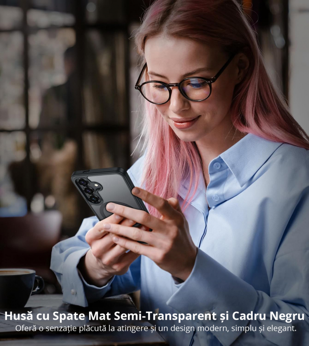 Husă pentru Samsung Galaxy S24 PLUS, MagSafe, ultra slim, Antișoc, Negru [7]