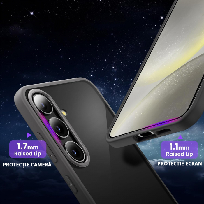 Husă pentru Samsung Galaxy S24, ultra slim, Antișoc, Gri [4]