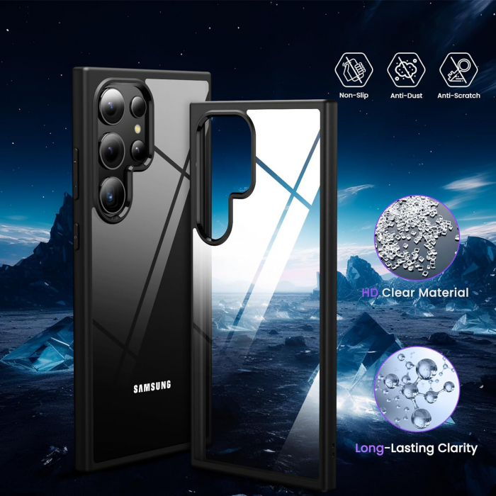 Husă pentru Samsung Galaxy S24 ULTRA, ultra slim, Antișoc, Negru [5]
