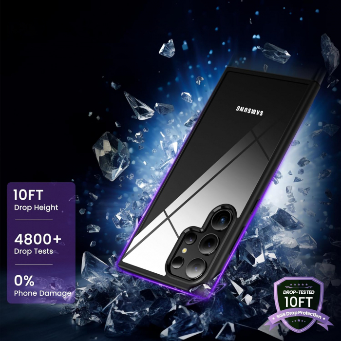 Husă pentru Samsung Galaxy S24 ULTRA, ultra slim, Antișoc, Negru [3]