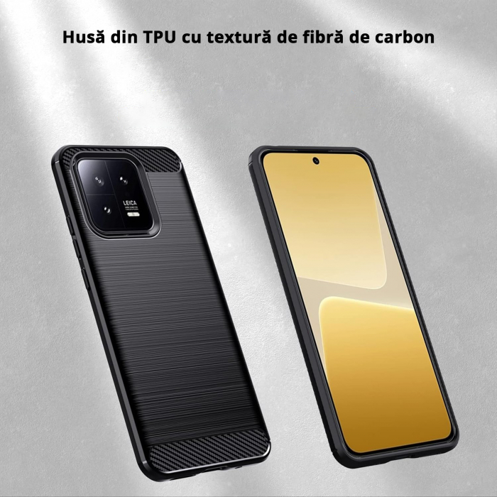Husă pentru Xiaomi 13 PRO, Slim Armor Carbon TPU, Antișoc, Negru [5]