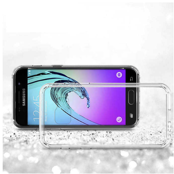 Husa Samsung Galaxy A5 2017, Hybrid Antisoc, carcasa spate PC cu cadru, Transparent [2]