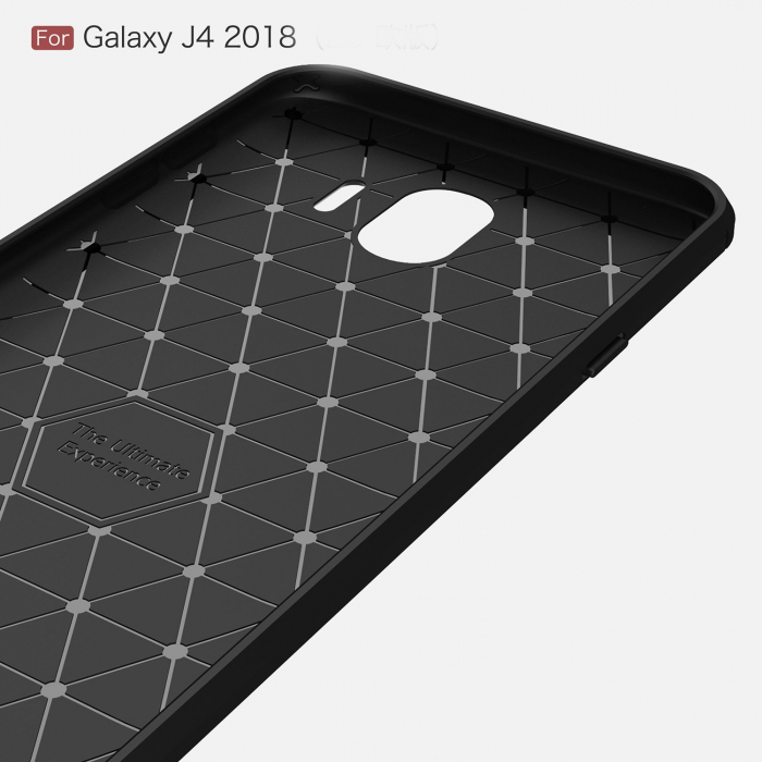 Husa Samsung Galaxy J4 2018, Slim Armor Carbon, carcasa spate Antisoc, Negru [3]