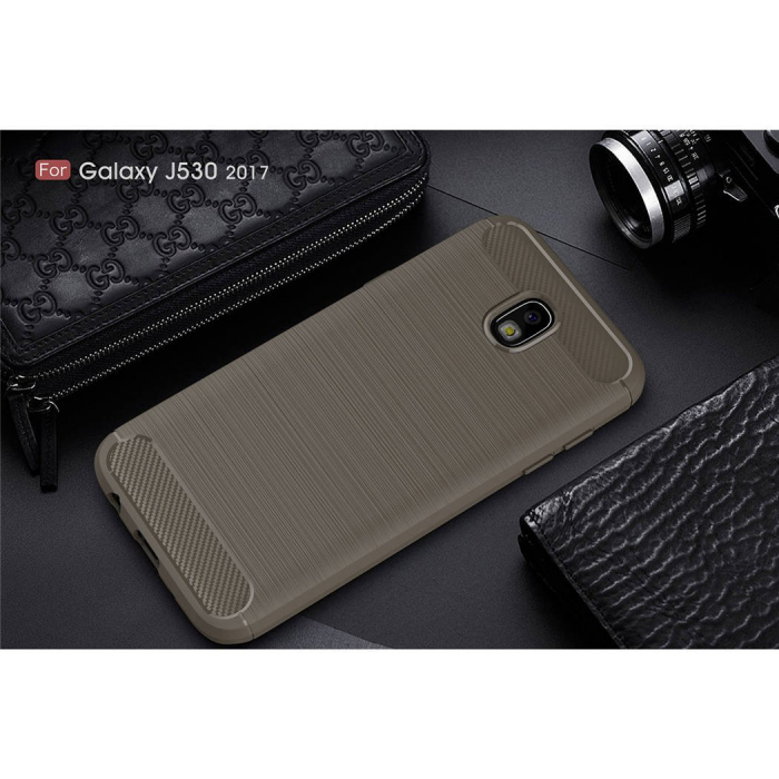 Husa Samsung Galaxy J5 2017, Slim Armor Carbon, carcasa spate Antisoc, Gri [2]