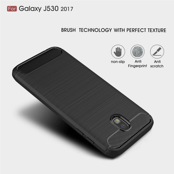 Husa Samsung Galaxy J5 2017, Slim Armor Carbon, carcasa spate Antisoc, Negru [4]