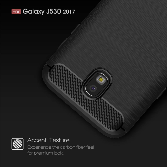 Husa Samsung Galaxy J5 2017, Slim Armor Carbon, carcasa spate Antisoc, Negru [6]
