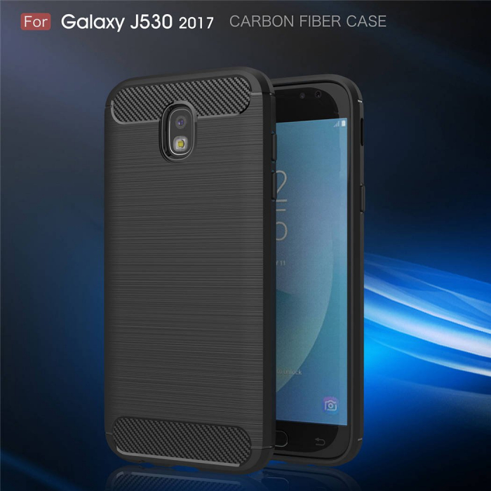 Husa Samsung Galaxy J5 2017, Slim Armor Carbon, carcasa spate Antisoc, Negru [2]