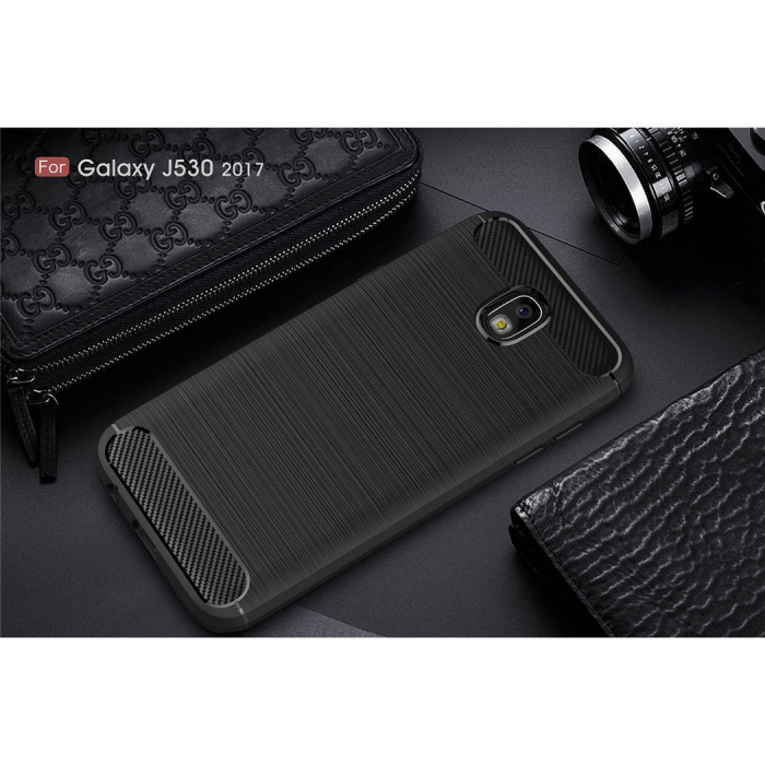 Husa Samsung Galaxy J5 2017, Slim Armor Carbon, carcasa spate Antisoc, Negru [3]