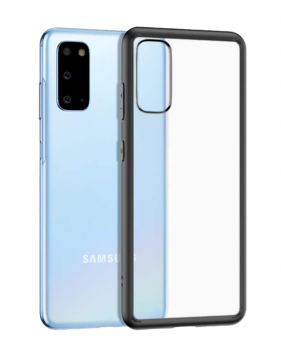 Husa Samsung Galaxy S20 ULTRA, carcasa spate Hybrid ultra slim, Antisoc, hardcase, Negru [5]