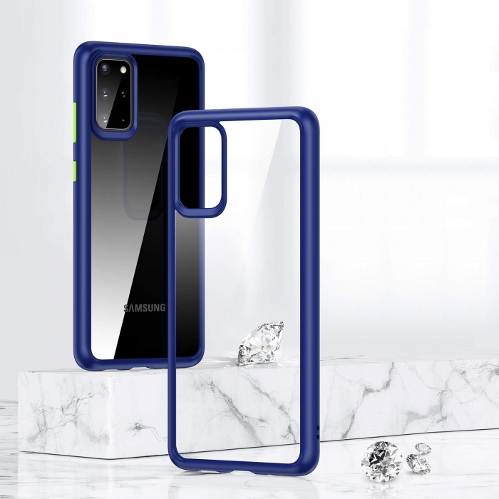 Husa Samsung Galaxy S20 PLUS, MobileSmart , Hybrid ultra slim, carcasa spate Antisoc, hardcase, Blue [2]