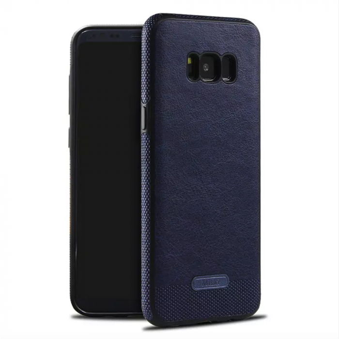 Husa Samsung Galaxy S8, Leather, Dark Blue [1]