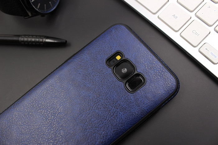 Husa Samsung Galaxy S8, Leather, Dark Blue [6]