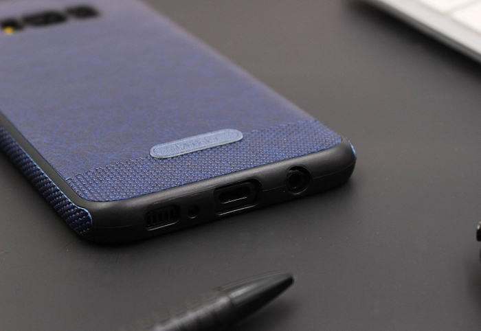 Husa Samsung Galaxy S8, Leather, Dark Blue [5]