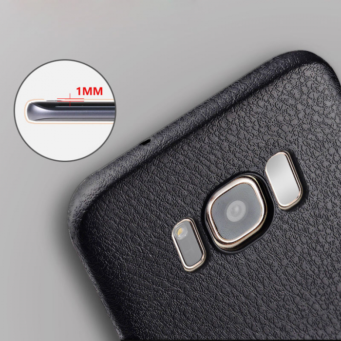 Husa Samsung Galaxy S8 PLUS, Hybrid Piele, Negru [5]