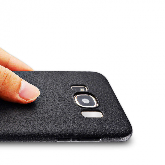 Husa Samsung Galaxy S8 PLUS, Hybrid Piele, Negru [2]