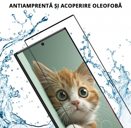Folie de protecție Mobilesmart pentru Samsung Galaxy S23 ULTRA, sticlă securizată Full Glue [8]