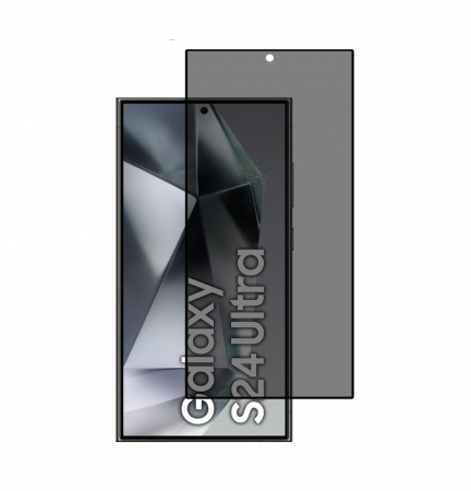 Folii Samsung - Folie de protecție Mobilesmart pentru Samsung Galaxy S24 ULTRA, sticlă securizată Privacy, Full Glue