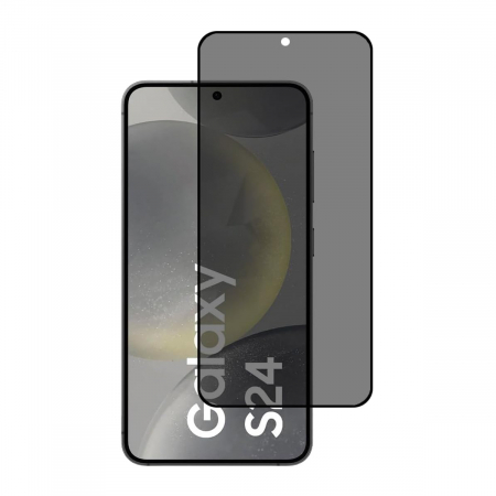 Folii Samsung - Folie de protecție Mobilesmart pentru Samsung Galaxy S24, sticlă securizată Privacy, Full Glue