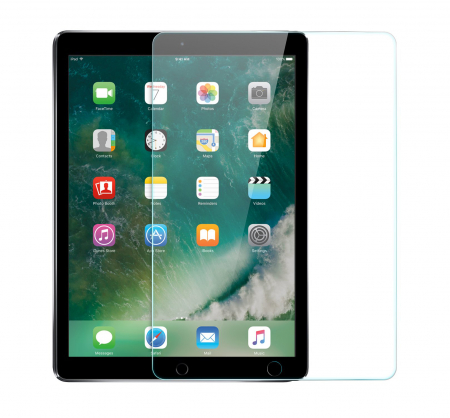 Folii protectie tablete - Folie protectie sticla securizata Apple iPad Pro 10.5", protectie ecran, fata