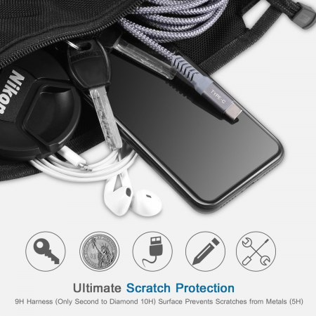 Folie sticla iPhone XS MAX, fata-spate, 5D, securizata cu rama metalica protectie ecran, 0.2mm [5]
