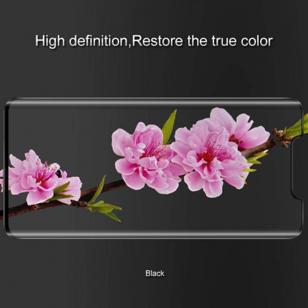Folie sticla Huawei Mate 20 Pro, protectie ecran, fata, total transparenta, 5D, acopera tot ecranul, 0.2mm [2]