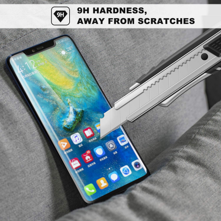 Folie sticla Huawei Mate 20 Pro, protectie ecran, fata, total transparenta, 5D, acopera tot ecranul, 0.2mm [4]