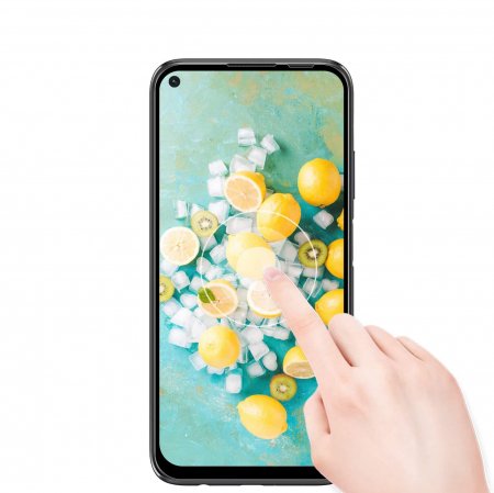 Folie sticla Huawei P40 Lite, protectie ecran tempered glass fata, 5D, acopera tot ecranul, 0.26mm [1]