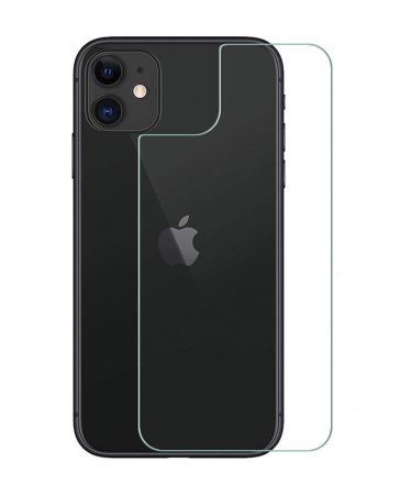 Folii iPhone - Folie sticla iPhone 11, protectie securizata, spate, 0.2mm
