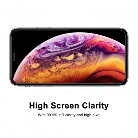 Folie sticla iPhone XS MAX, protectie ecran securizata, fata, 0.2mm [1]