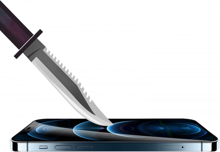 Folie sticla pentru iPhone 12 PRO MAX, 5D, securizata cu rama metalica, protectie ecran si margini curbate, Negru [1]