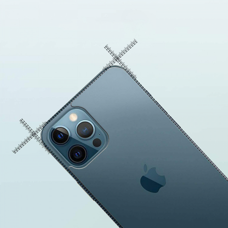 Folie sticla pentru iPhone 12 PRO MAX, protectie securizata, spate, 0.2mm [1]